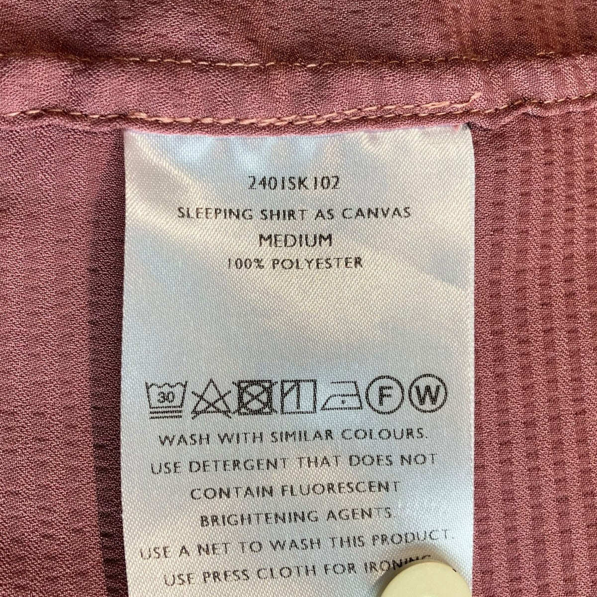 SHINYA KOZUKA SLEEPING SHIRT AS CANVASシャツ240ISK102 古着・中古-5枚目のアイテム画像