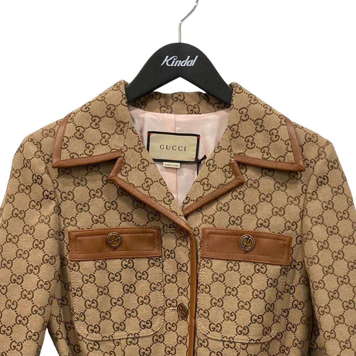 GUCCI(グッチ) ジャケット682302 682302 ブラウン×ベージュ サイズ 38