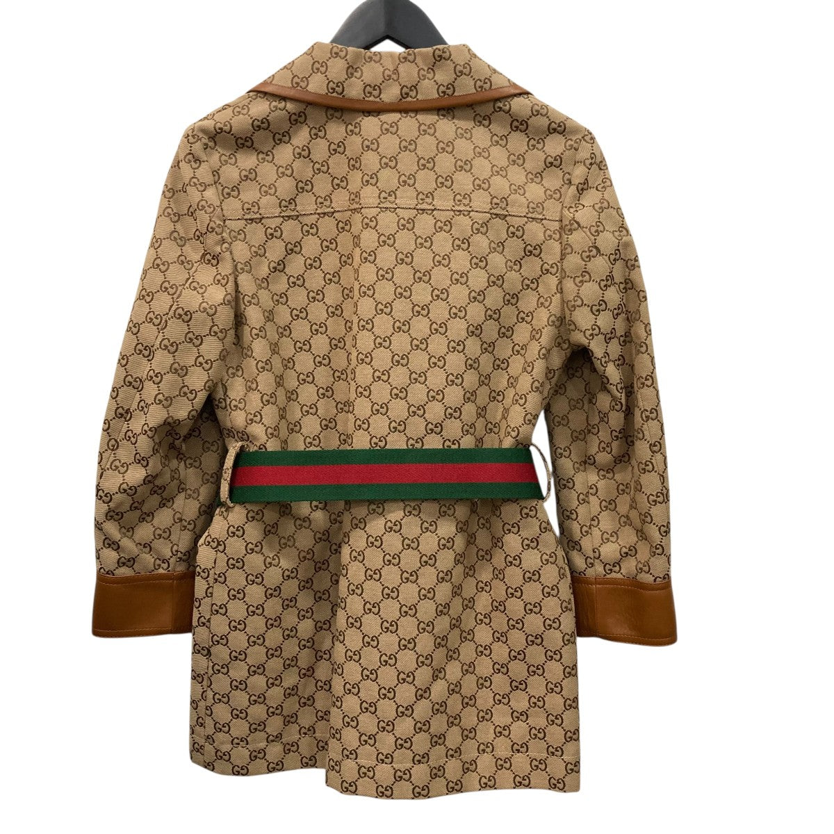 写真追加★美品★グッチ GUCCI カシミア コート 38 JA01 GUCCI(グッチ) ジャケット682302 682302 ブラウン×ベージュ サイズ 38