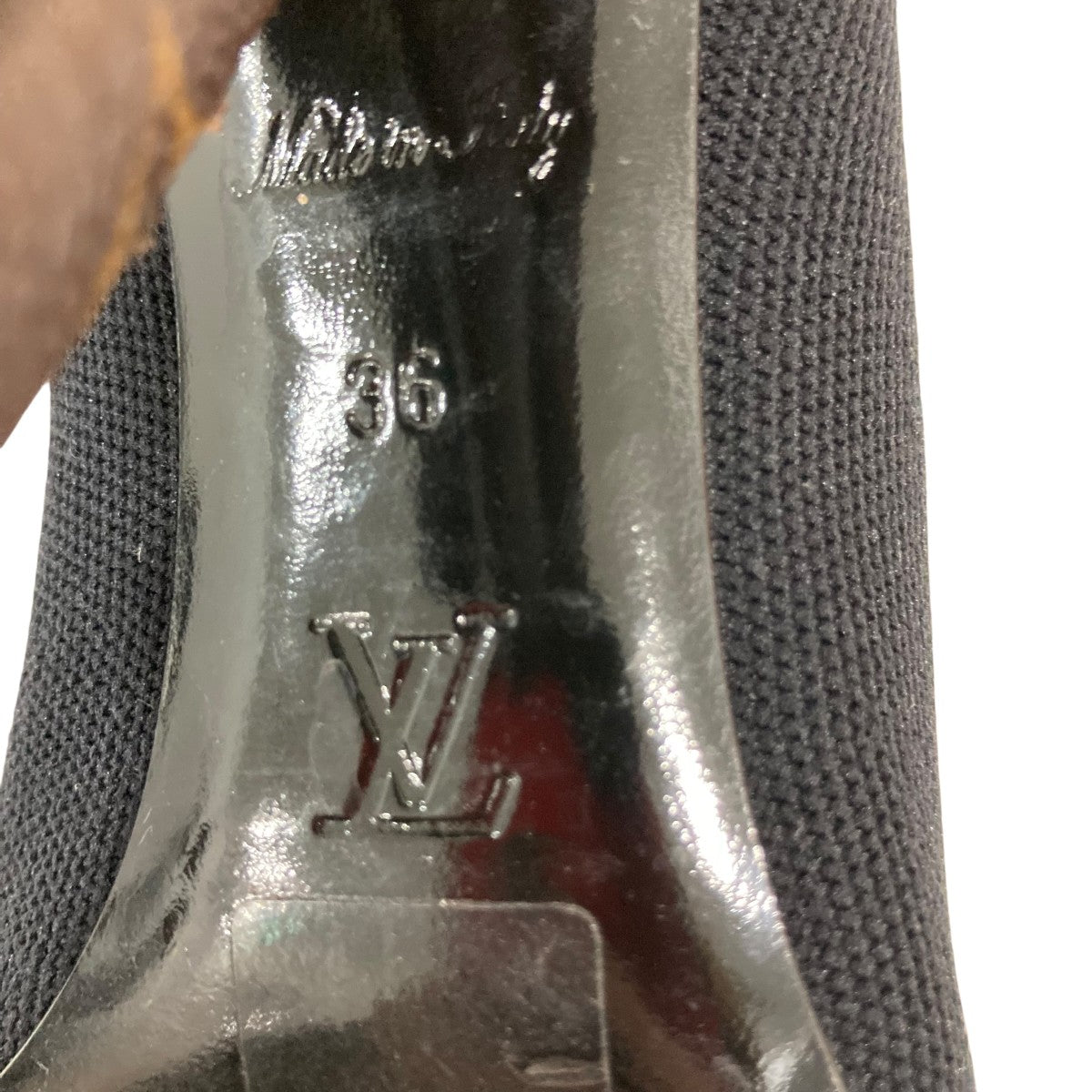 LOUIS VUITTON シルエットライン アンクルブーツ 古着・中古-9枚目のアイテム画像