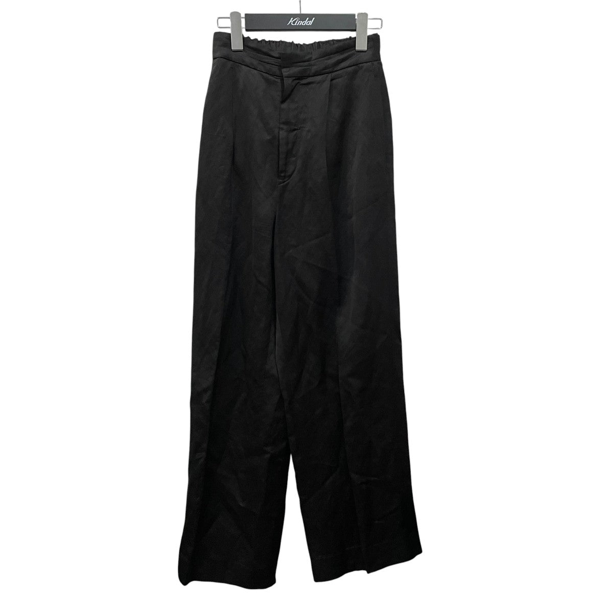 BLAMINK レーヨンリネンバックギャザーストレートパンツスラックス79142990286 古着・中古-1枚目のアイテム画像
