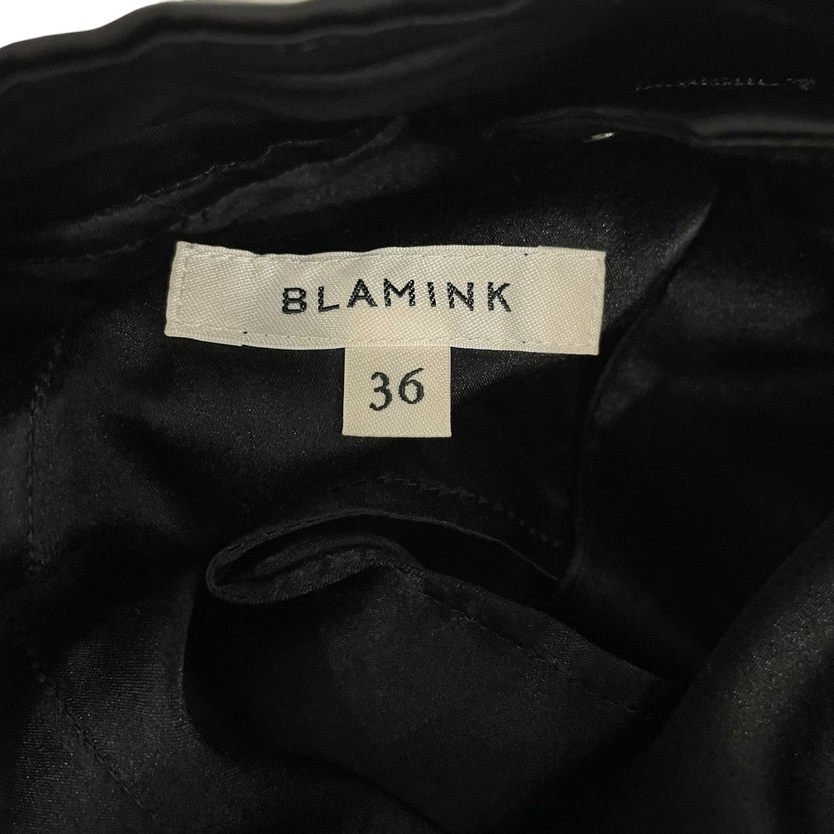 BLAMINK レーヨンリネンバックギャザーストレートパンツスラックス79142990286 古着・中古-6枚目のアイテム画像