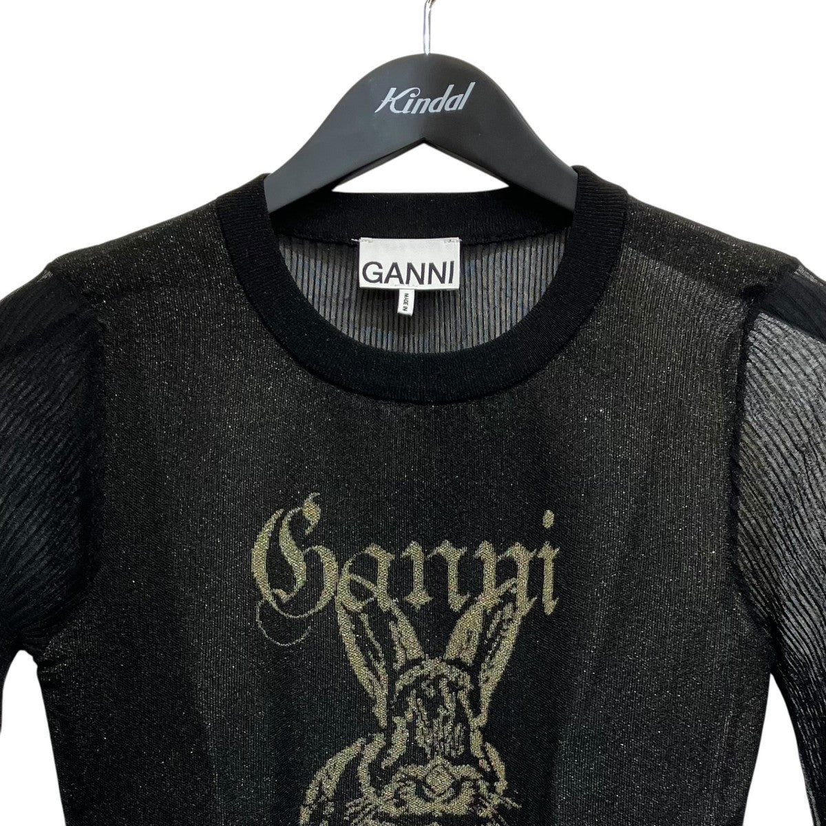Ganni 半袖ニットK2479 古着・中古-2枚目のアイテム画像