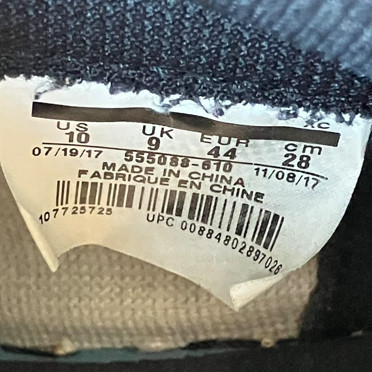 Air Jordan 1 Retro High OG Bred Toeハイカットスニーカー555088-610