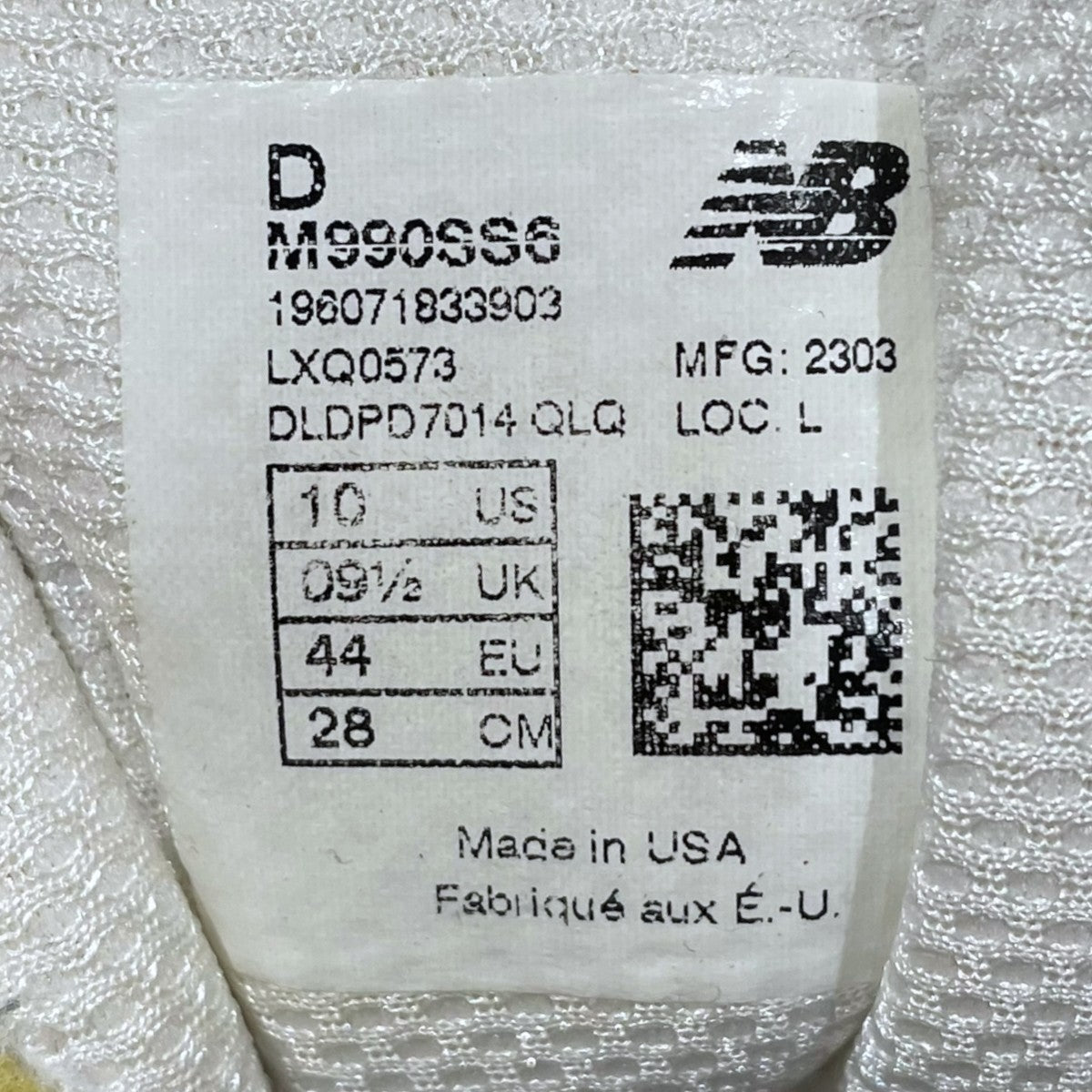 スニーカー M990SS6 MADE IN USA