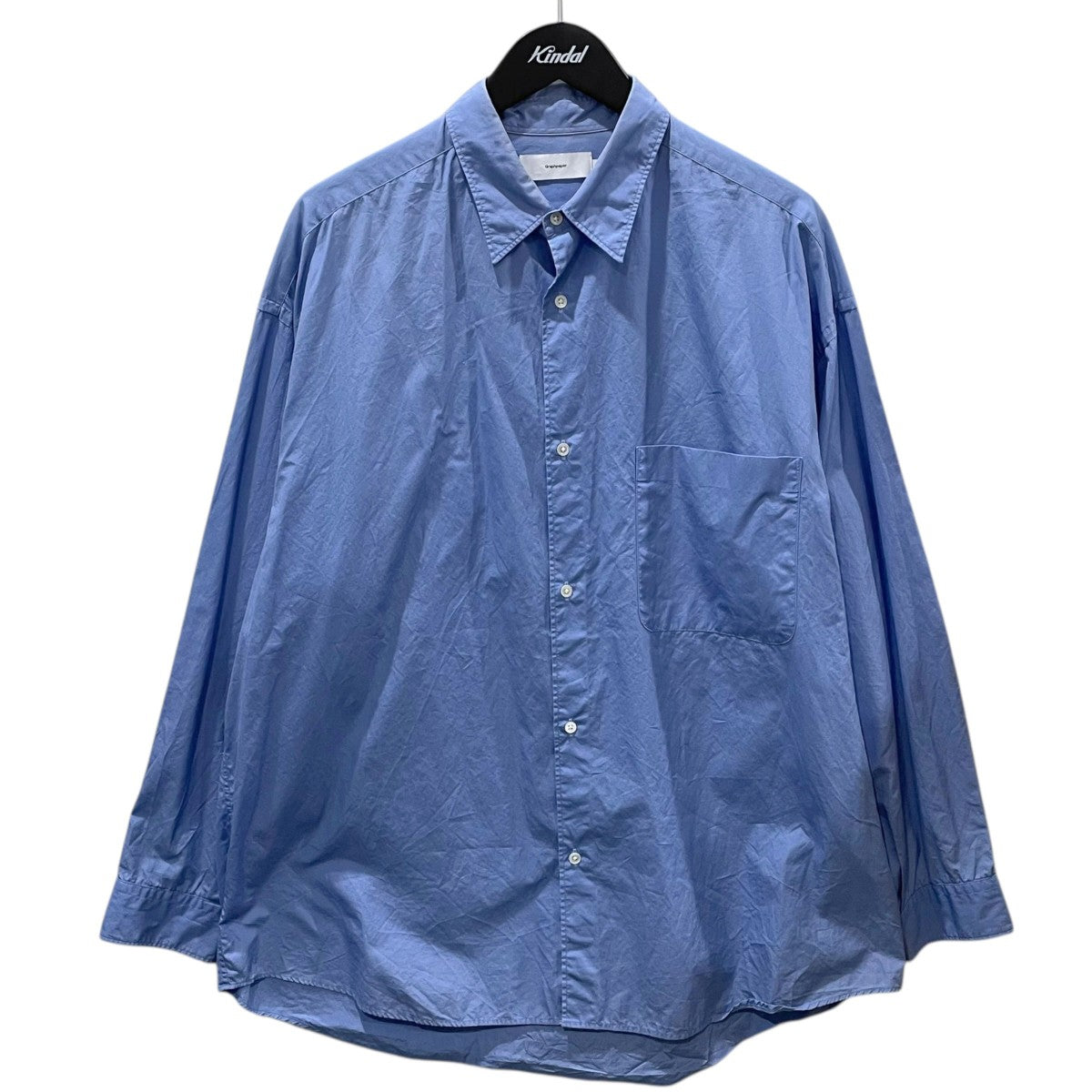 20AW 長袖シャツ Broad L／S Oversized Regular Collar Shirt ブロード ロングスリーブ オーバーサイズド レギュラーカラーシャツ GM203-50110B