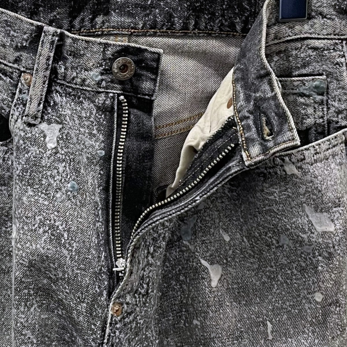 SUGARHILL 24AW 加工デニムパンツ MOLDED DENIM TROUSERS WIDE CUT 2411300414 古着・中古-3枚目のアイテム画像