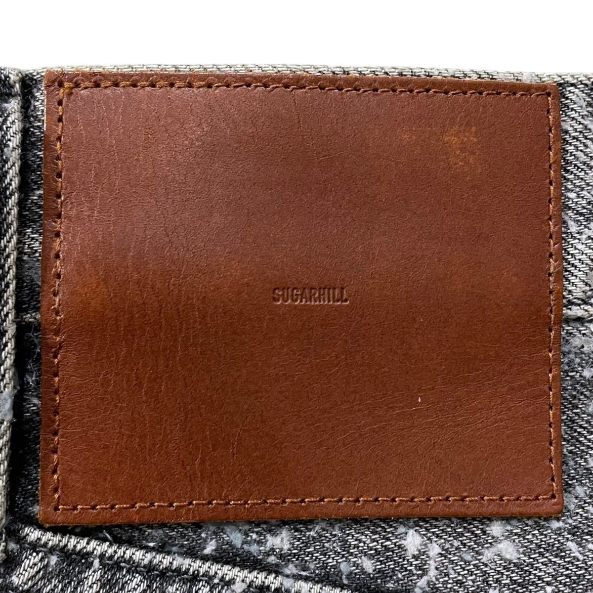 SUGARHILL 24AW 加工デニムパンツ MOLDED DENIM TROUSERS WIDE CUT 2411300414 古着・中古-8枚目のアイテム画像