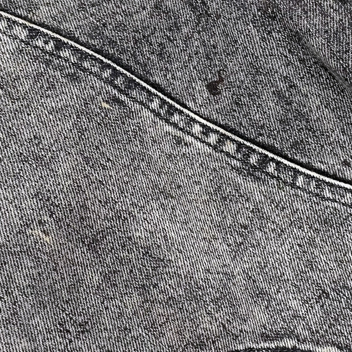 24SS 加工デニムパンツ ACID WASHED MODERN WESTERN WIDE TROUSERS 2441000420