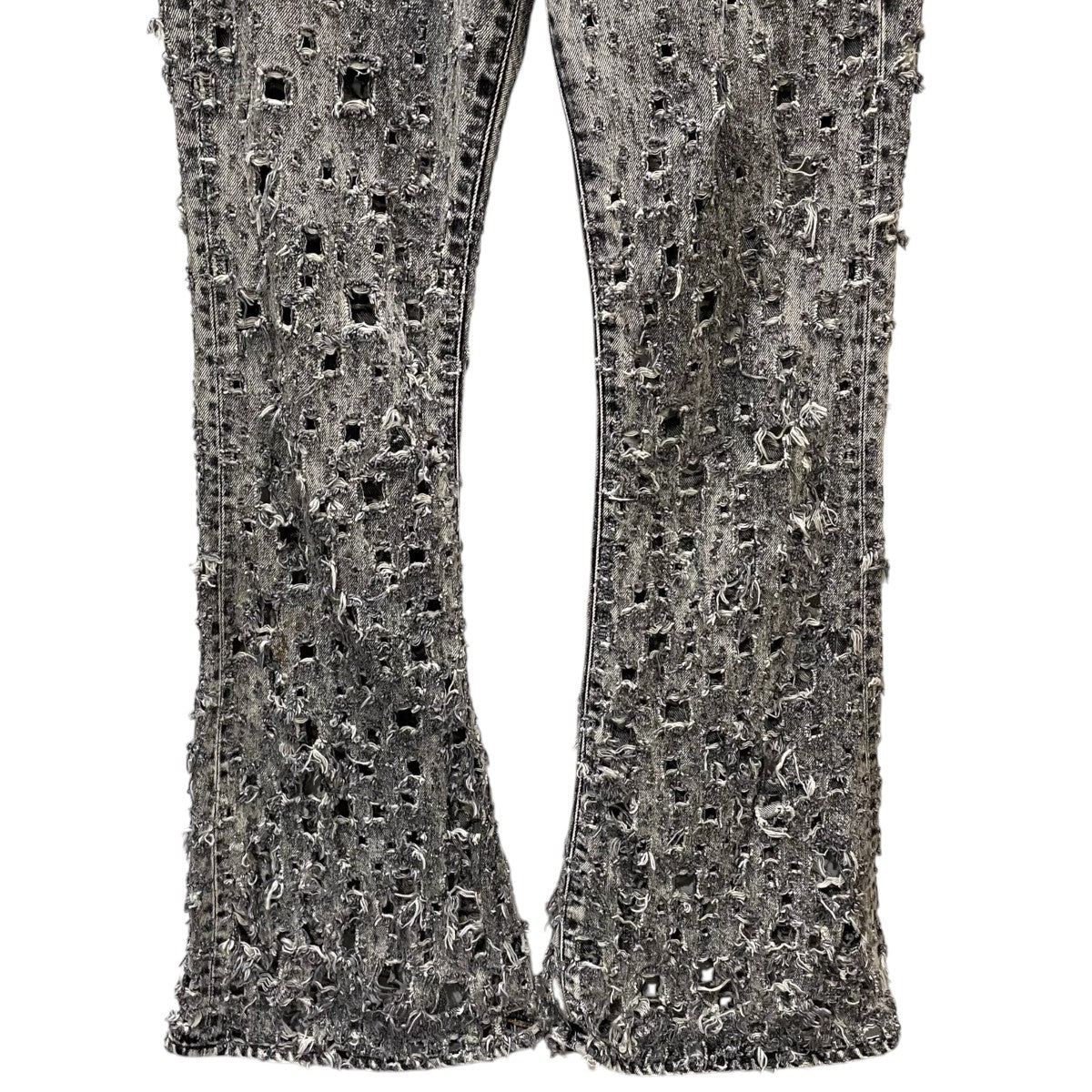 SUGARHILL 24SS 加工フレアエデニムパンツ CRASHED BLACK MODERN DENIM FLARED TROUSERS 2441000433 古着・中古-5枚目のアイテム画像