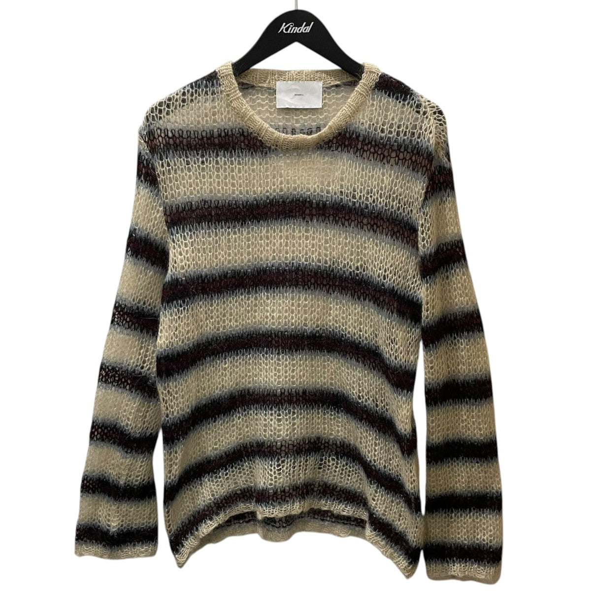 24AW ストライプ柄ニットセーター MOHAIR STRIPE PULLOVER モヘア ストライプ プルオーバー 2411300603