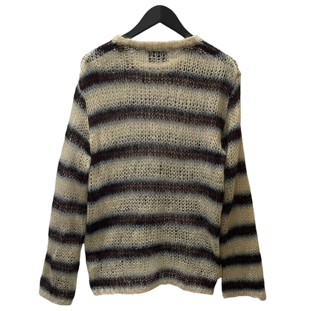 24AW ストライプ柄ニットセーター MOHAIR STRIPE PULLOVER モヘア ストライプ プルオーバー 2411300603