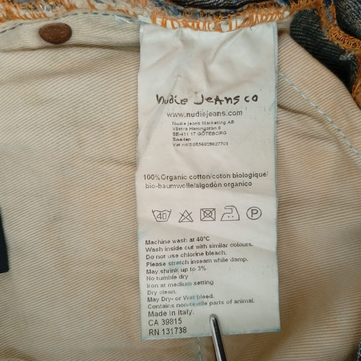 NUDIE JEANS デニムパンツ 古着・中古-6枚目のアイテム画像