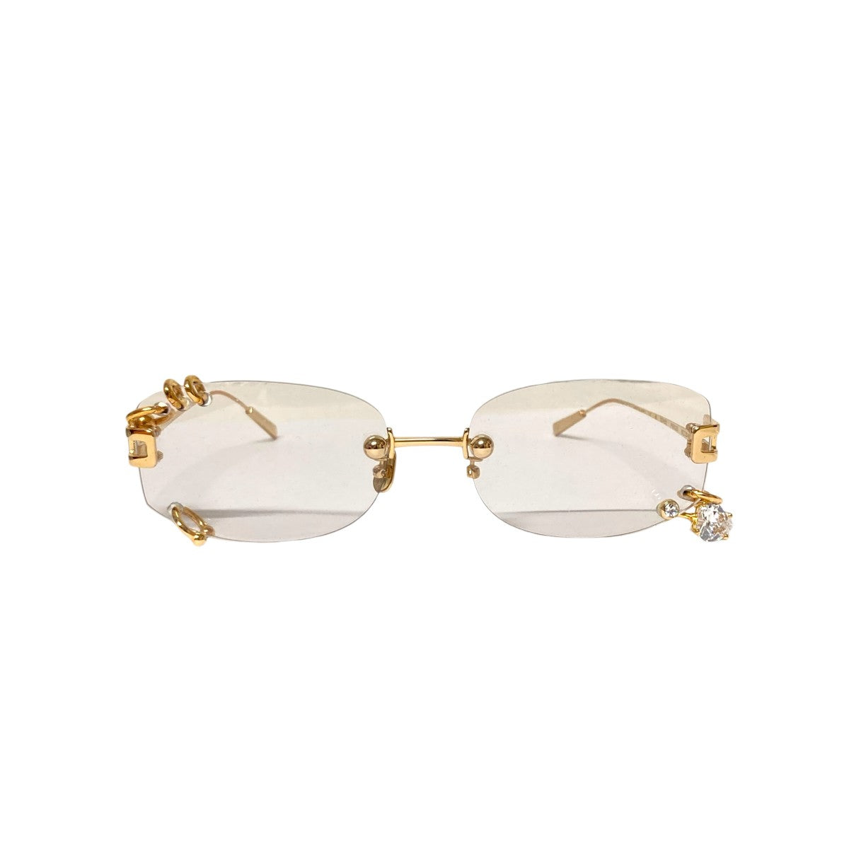 ambush ピアス サングラス pierced sunglass ゴールド AMBUSH(アンブッシュ) Pierced Sunglasse装飾サングラス12114551