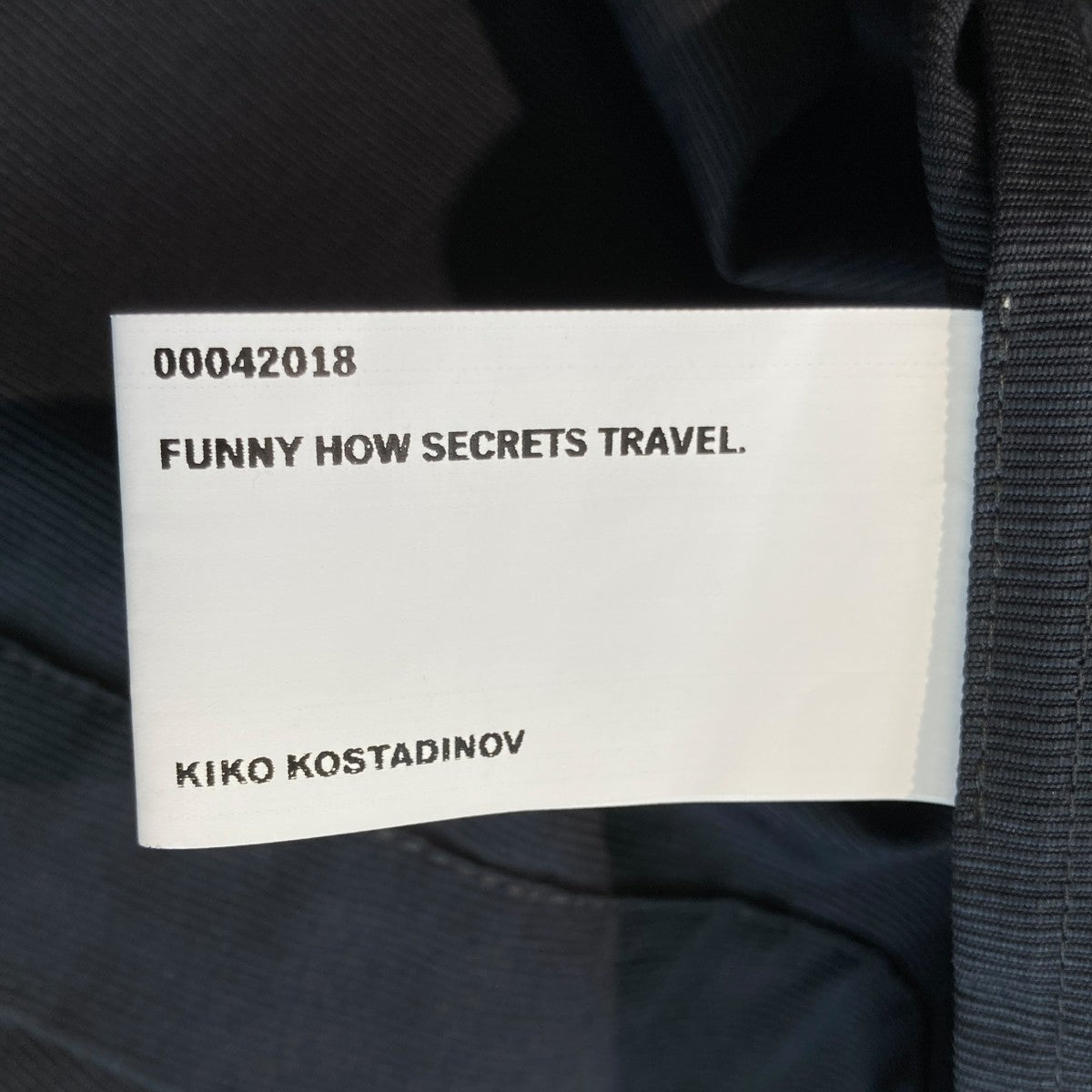 Kiko Kostadinov 18SSCross Front Short Jacketジャケット00042018 古着・中古-7枚目のアイテム画像