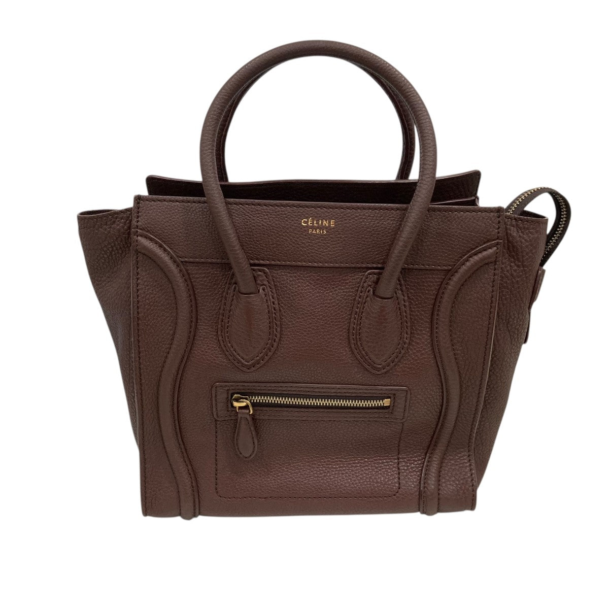 CELINE ラゲージ マイクロショッパーハンドバッグ167793 古着・中古-2枚目のアイテム画像