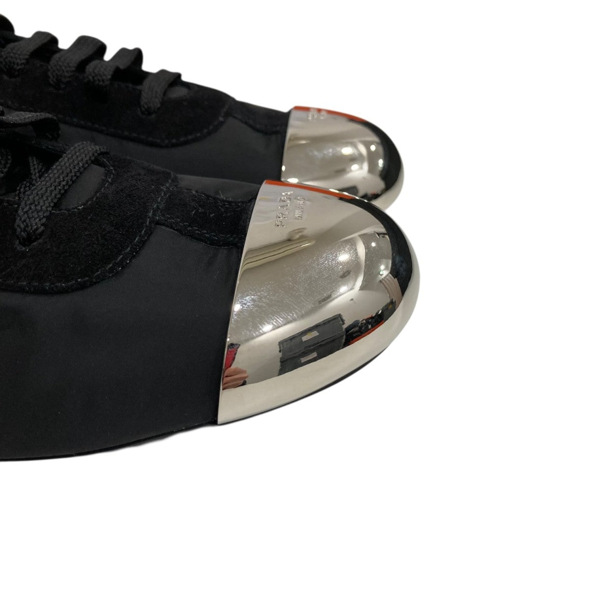 PRADA Re-Nylon xスエード エラスティックスニーカーローカットスニーカー990 古着・中古-2枚目のアイテム画像