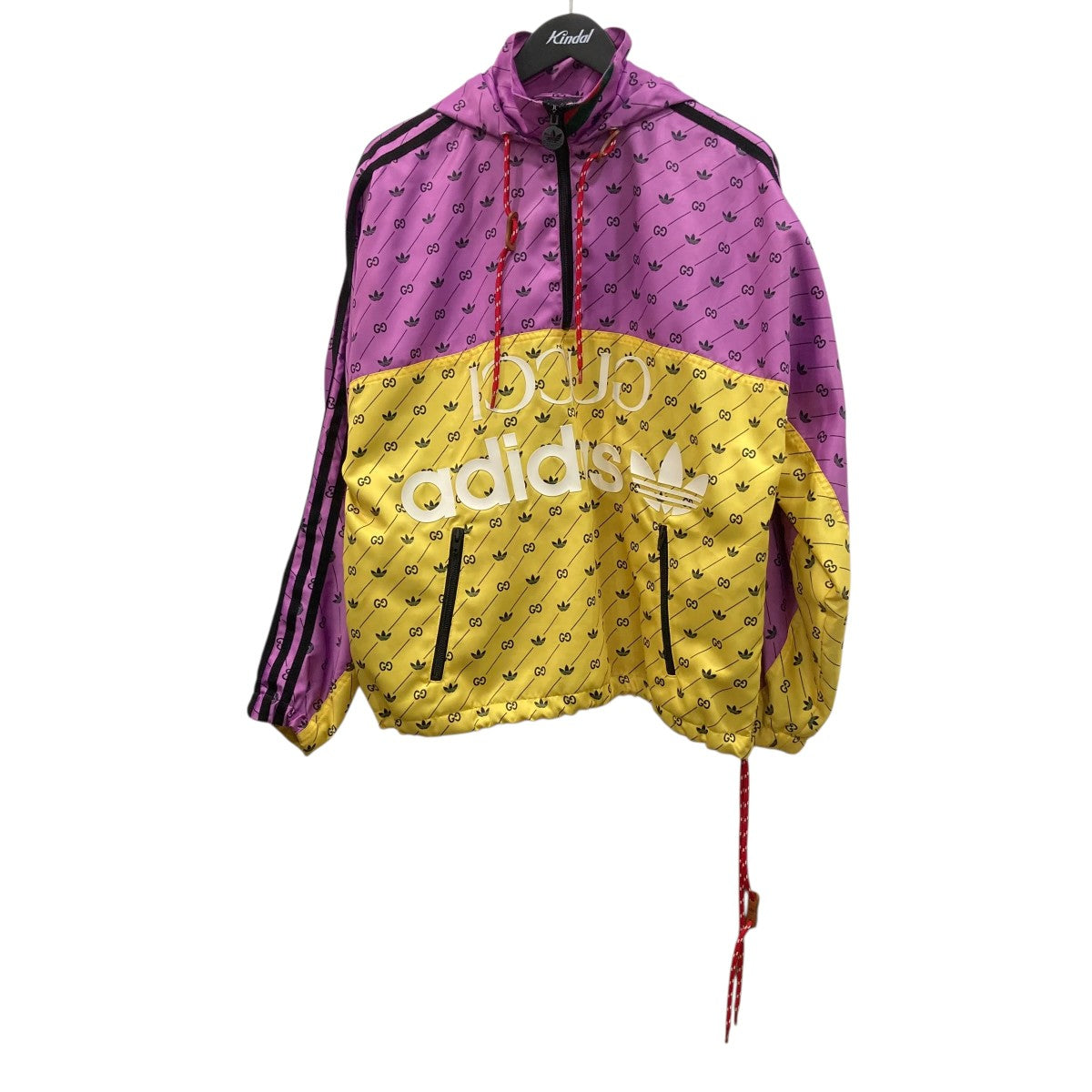 GUCCI×adidas アノラックパーカー696775 696775 イエロー×パープル