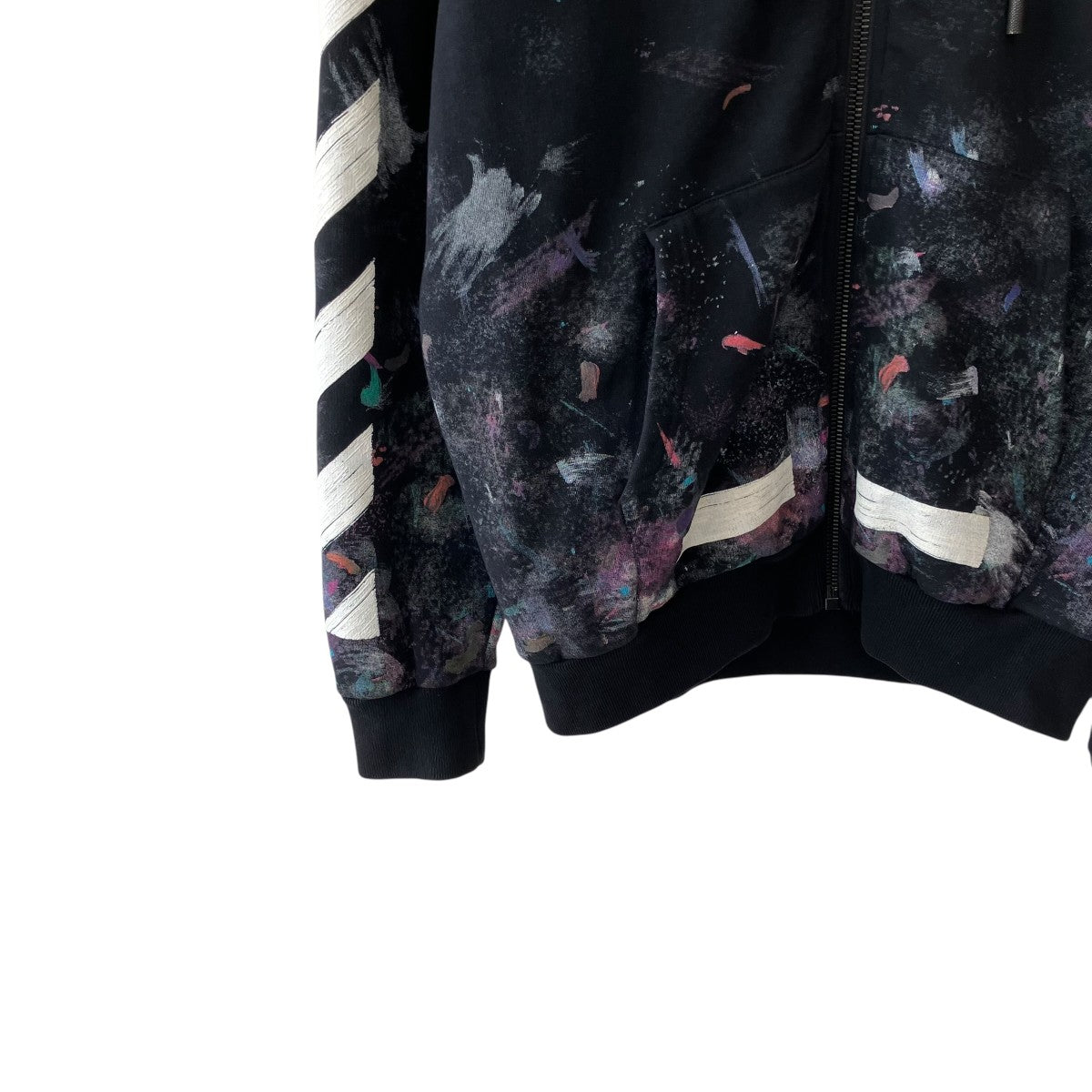 Diag Galaxy Brushed Zip HoodieジップパーカーOMBB003F17619030