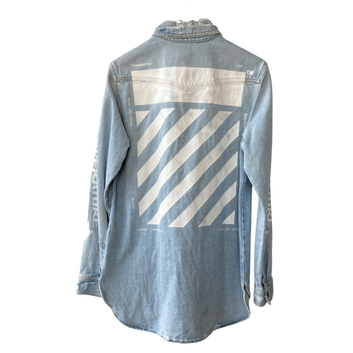 OFFWHITE(オフホワイト) 加工デニムジャケットOMYD001S18386023