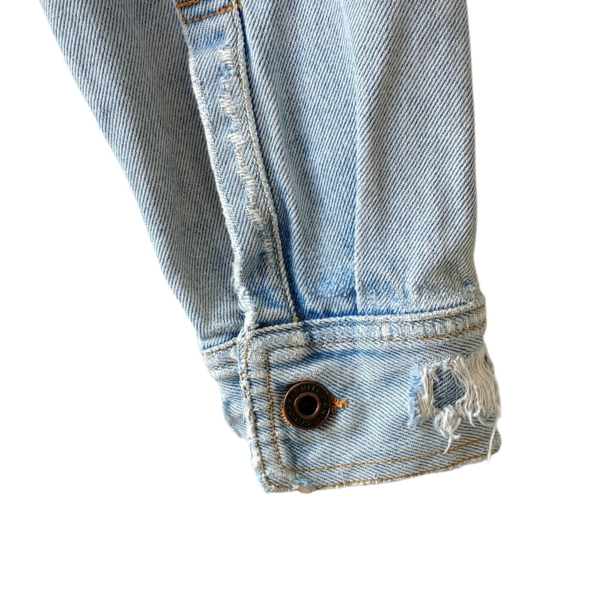 OFFWHITE(オフホワイト) 加工デニムジャケットOMYD001S18386023