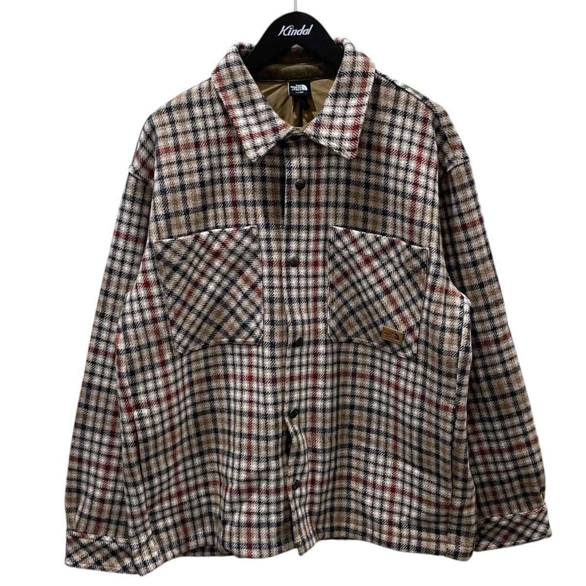 THE NORTH FACE 23AW チェック柄厚手シャツ CHECK SHACKET チェックシャケット NJ3VP79B 古着・中古-1枚目のアイテム画像