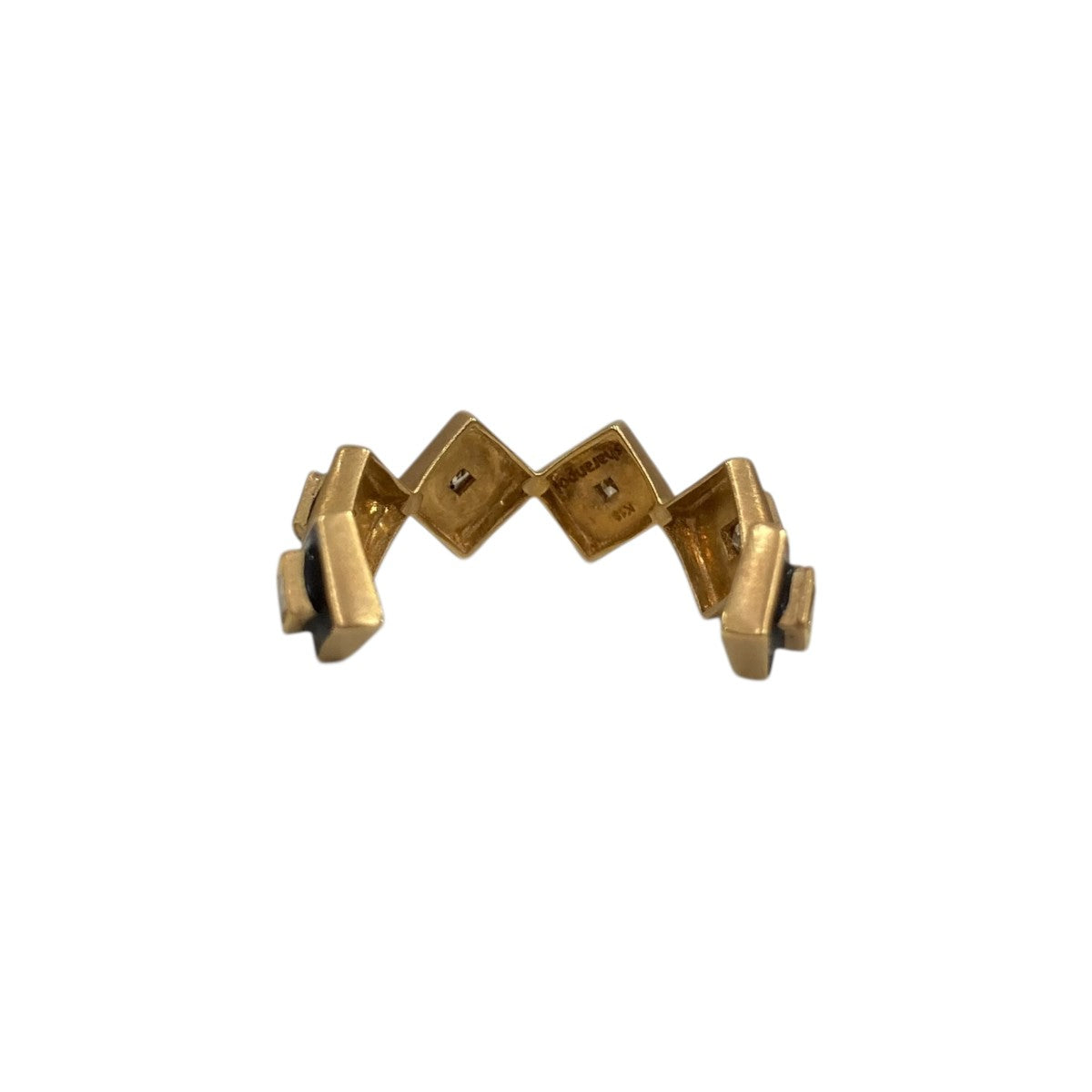 Sharanpol 月桂 K18 brown diamond with enamel eternity cuff ringリング 古着・中古-4枚目のアイテム画像