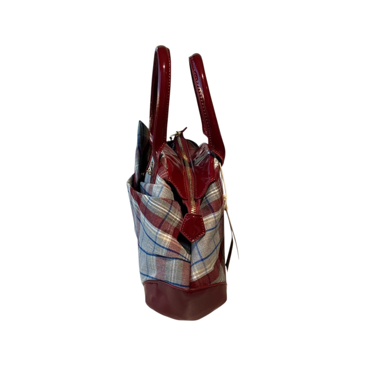 Vivienne Westwood チェックハンドバッグ 古着・中古-2枚目のアイテム画像
