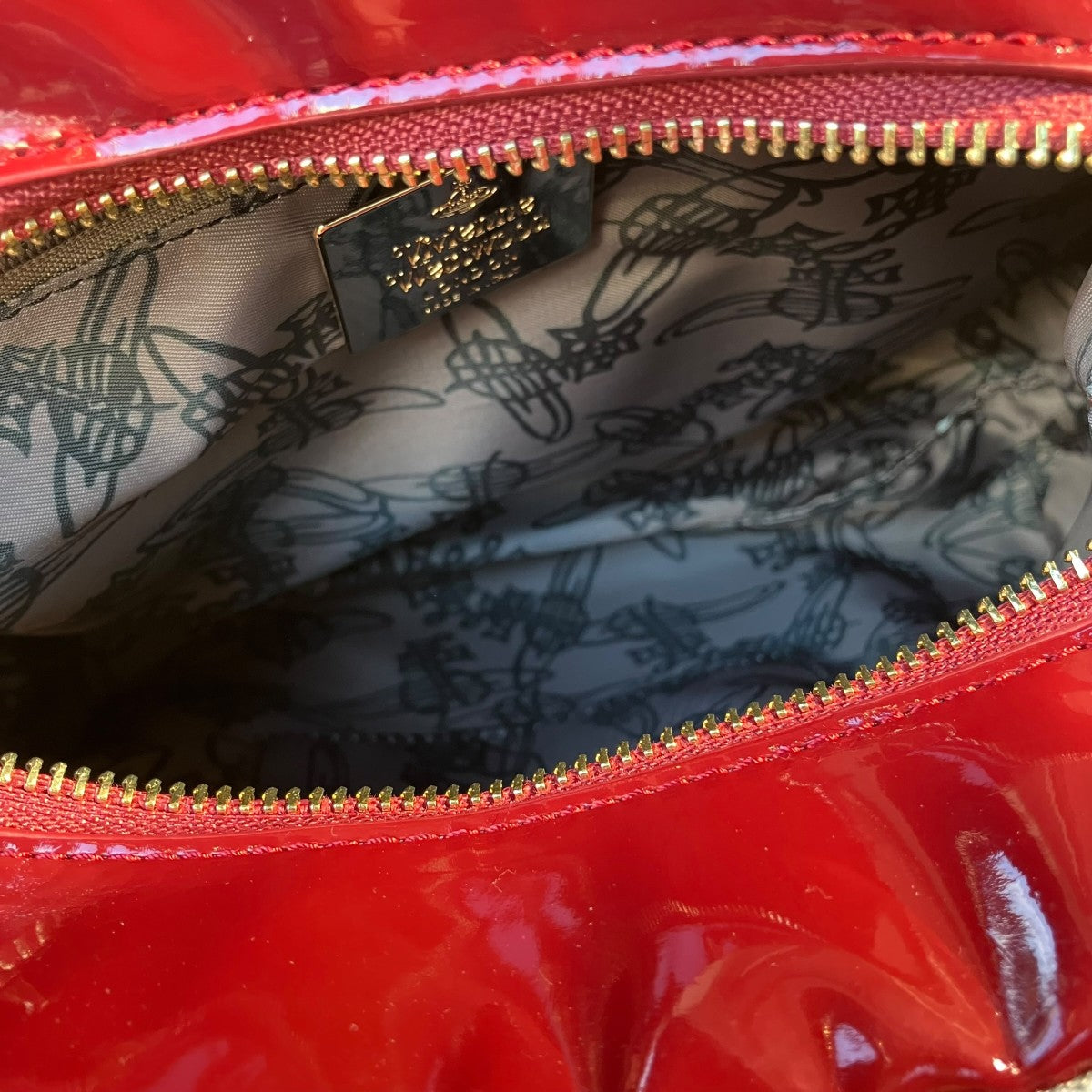 Vivienne Westwood チェックハンドバッグ 古着・中古-5枚目のアイテム画像