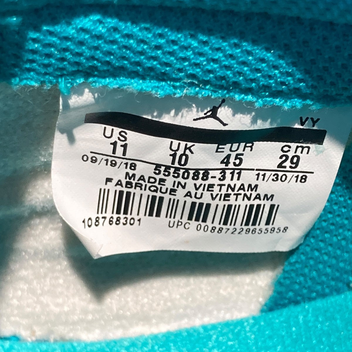 Air Jordan 1 Retro High OG Turbo Greenハイカットスニーカー555088-311