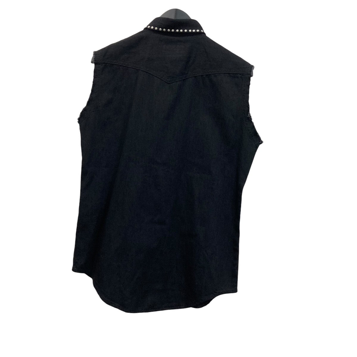 Saint Laurent Paris エディー期 スタッズノースリーブシャツ377019 古着・中古-2枚目のアイテム画像
