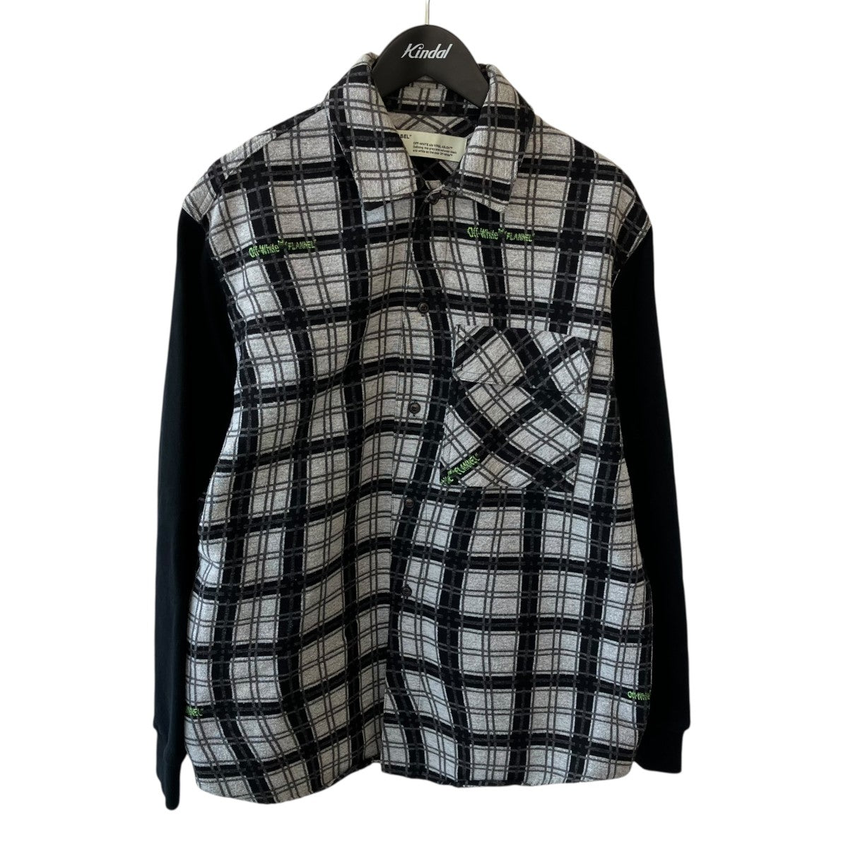 OFFWHITE Contrast Sleeve ShirtシャツOMG101R20G53020 古着・中古-1枚目のアイテム画像