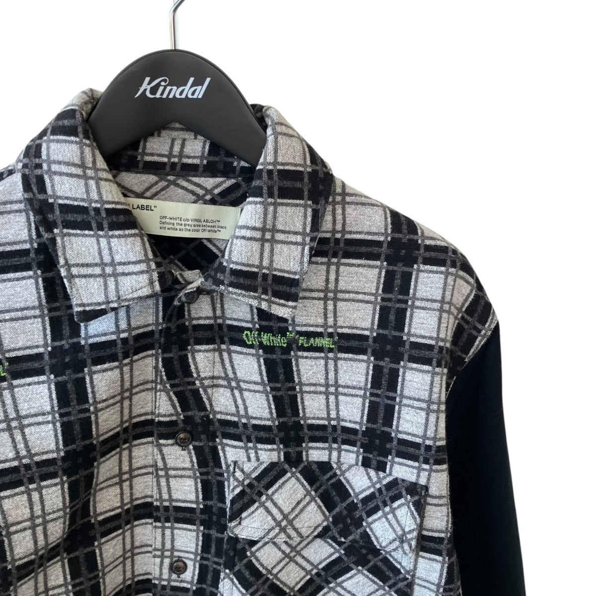 OFFWHITE Contrast Sleeve ShirtシャツOMG101R20G53020 古着・中古-3枚目のアイテム画像
