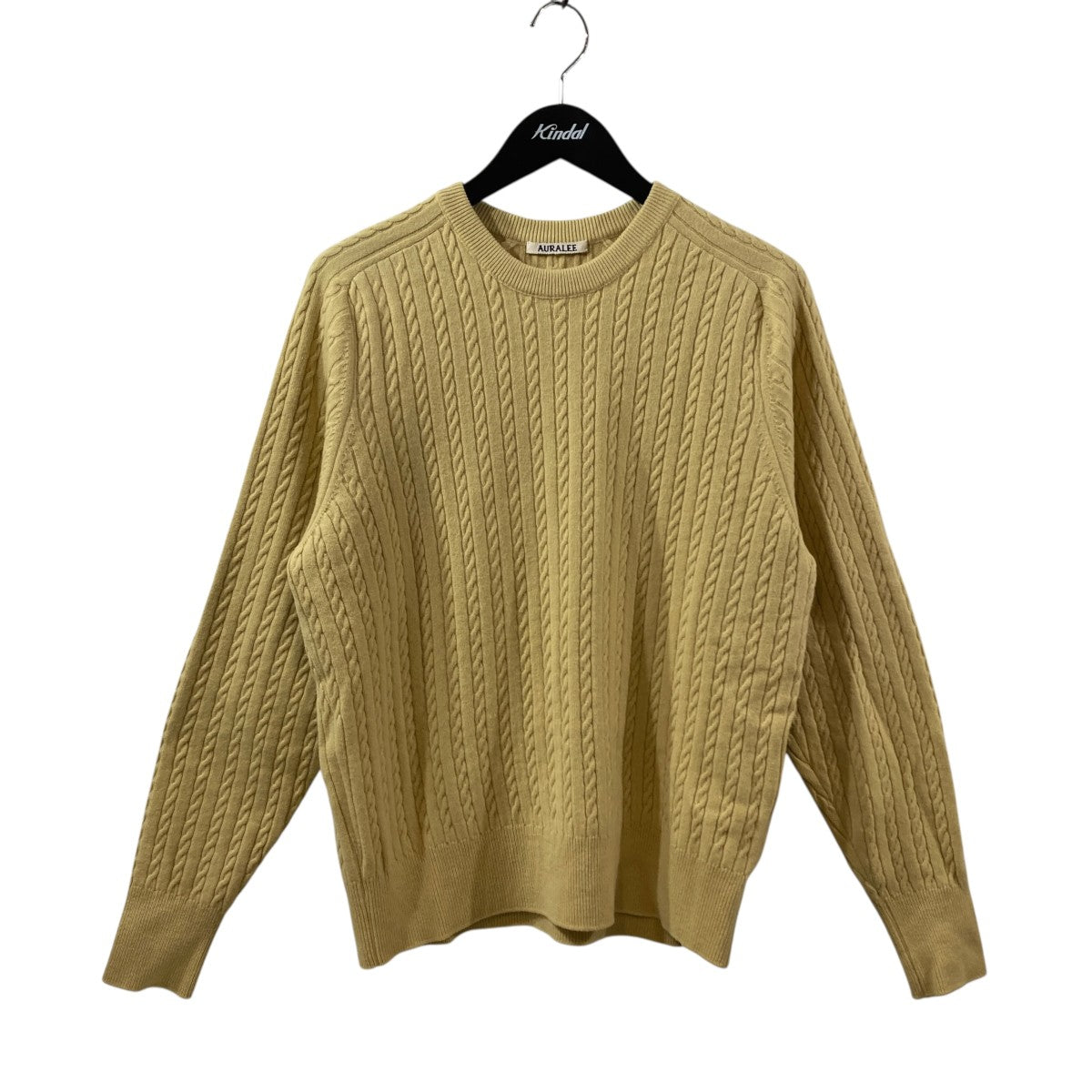 AURALEE SUPER FINE WOOL ARAN KNITアランニット セーターA25AP02WA 古着・中古-1枚目のアイテム画像