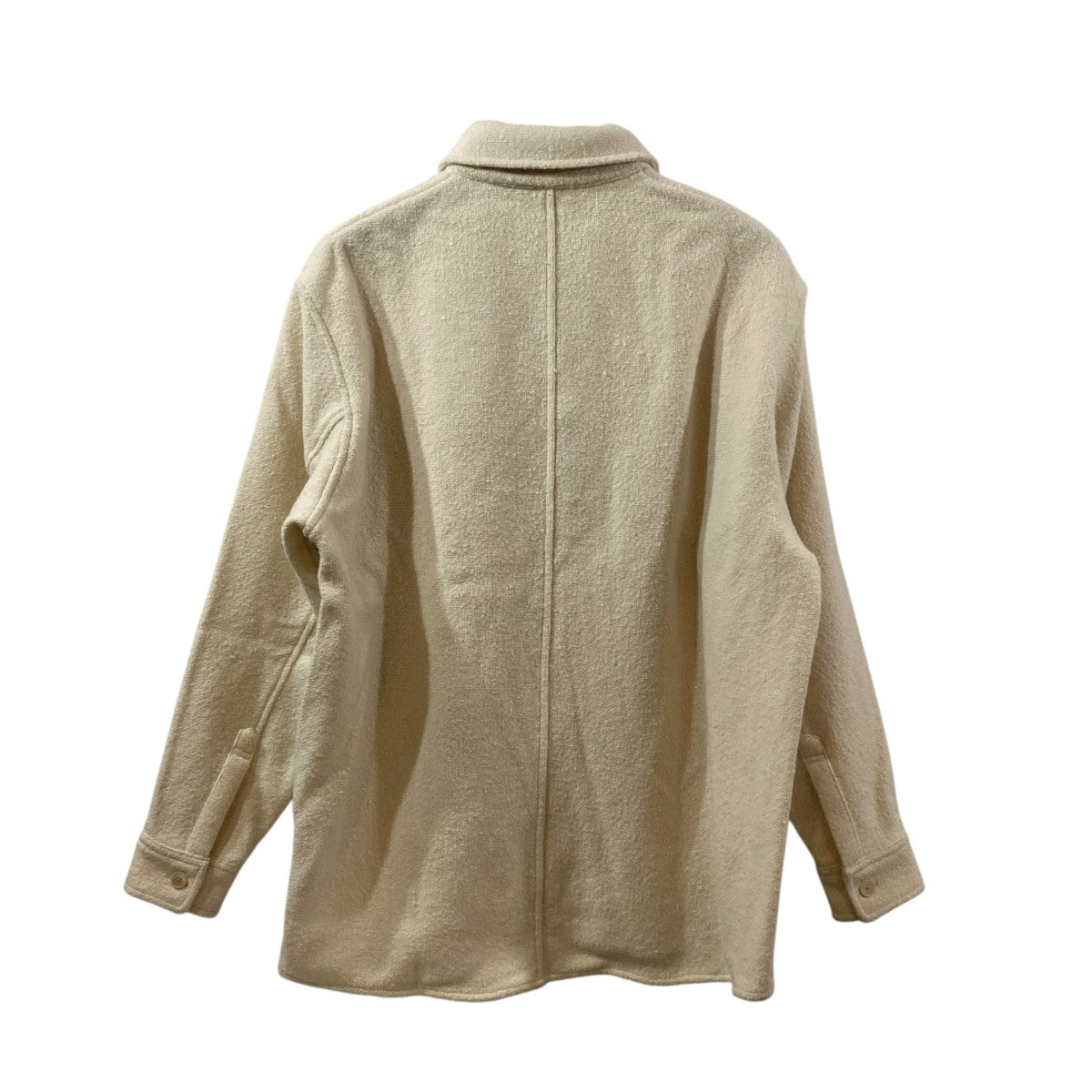 AURALEE HOMESPUN TWEED SHIRT BLOUSONジャケットA25AB02HT 古着・中古-2枚目のアイテム画像