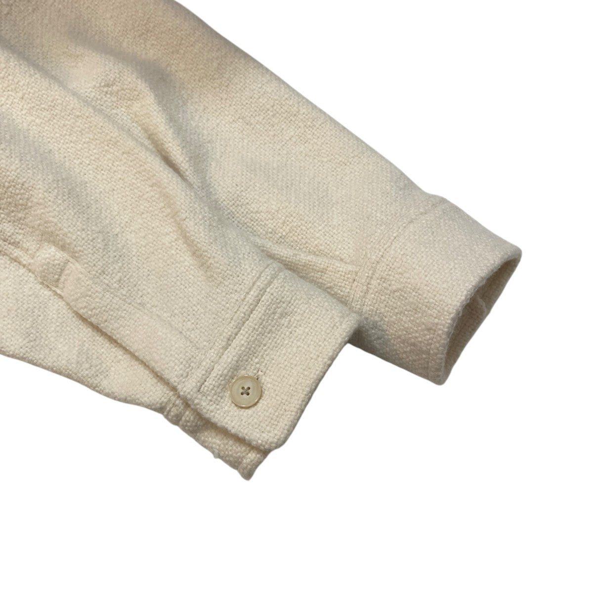 AURALEE HOMESPUN TWEED SHIRT BLOUSONジャケットA25AB02HT 古着・中古-4枚目のアイテム画像