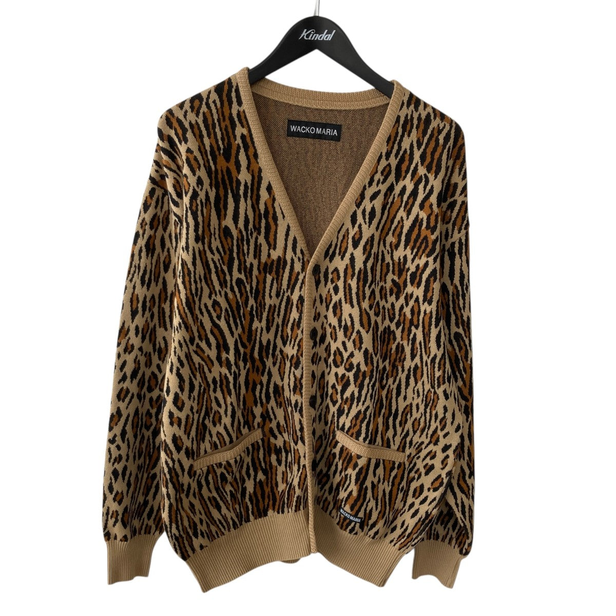 WACKO MARIA 26SSLEOPARD JACQUARD CARDIGANニットカーディガン26SS-WMK-KN18 古着・中古-1枚目のアイテム画像