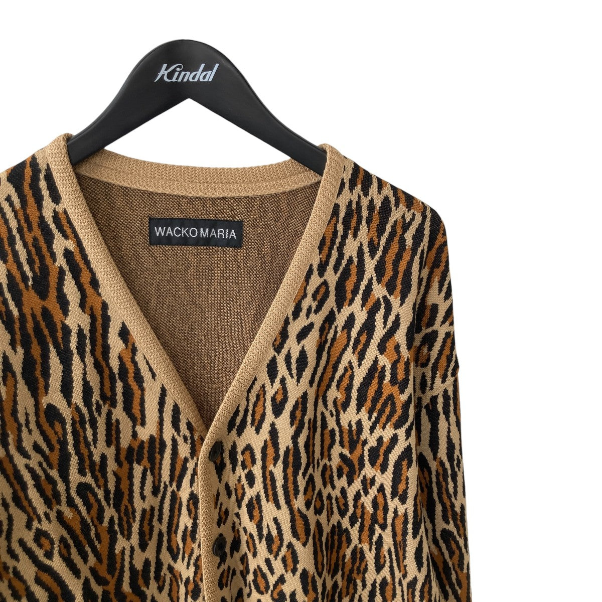 WACKO MARIA 26SSLEOPARD JACQUARD CARDIGANニットカーディガン26SS-WMK-KN18 古着・中古-3枚目のアイテム画像