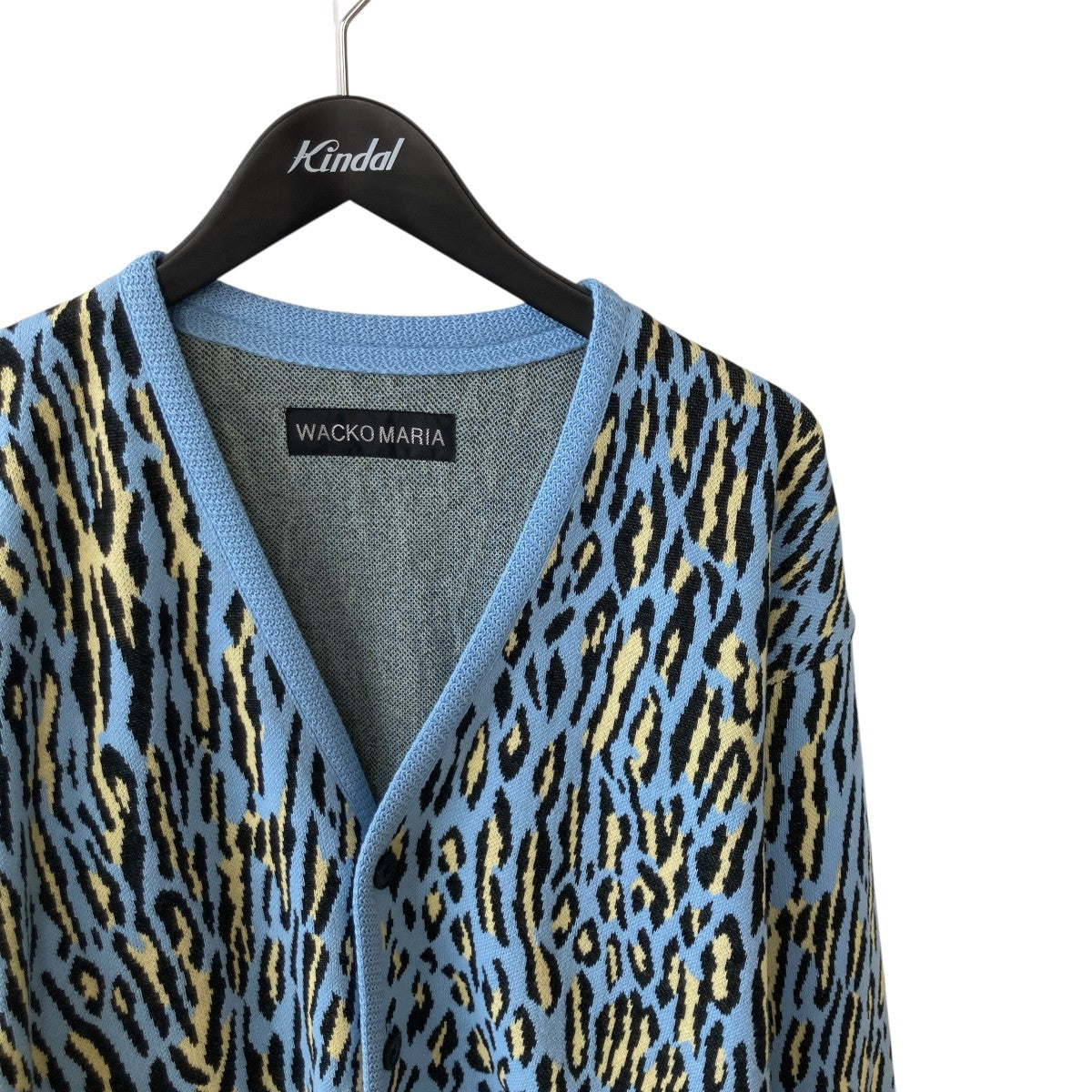 WACKO MARIA LEOPARD JACQUARD CARDIGANニットカーディガン26SS-WMK-KN18 古着・中古-3枚目のアイテム画像