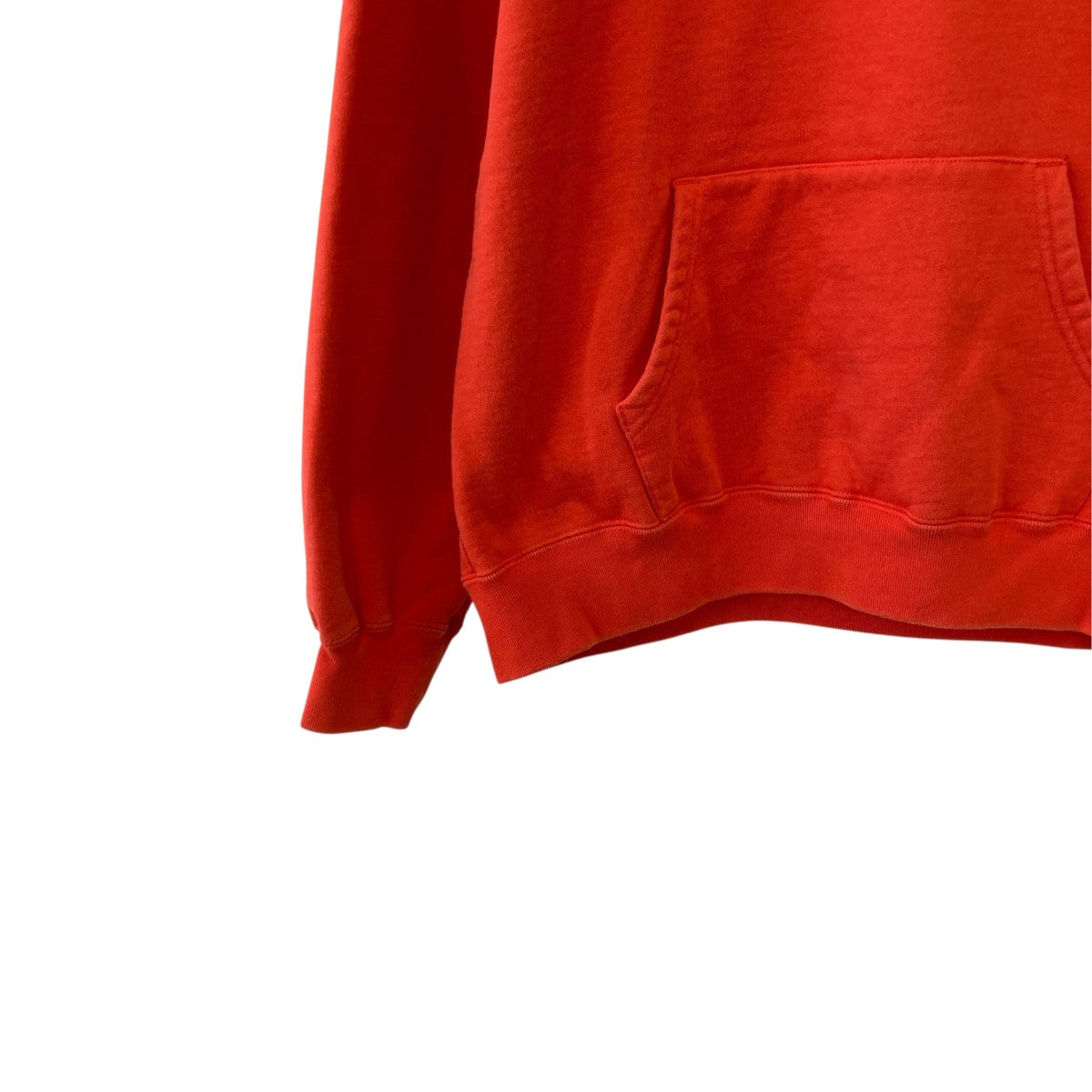 Washed Old English Hoodedプルオーバーパーカー