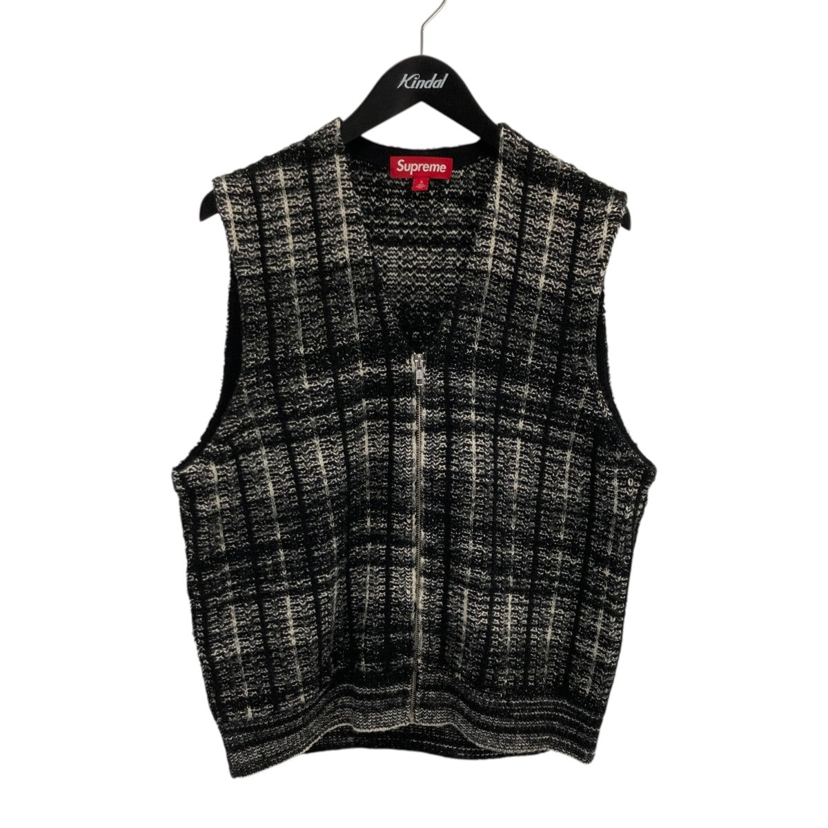 Speckled Zip Up Sweater Vestニットベスト