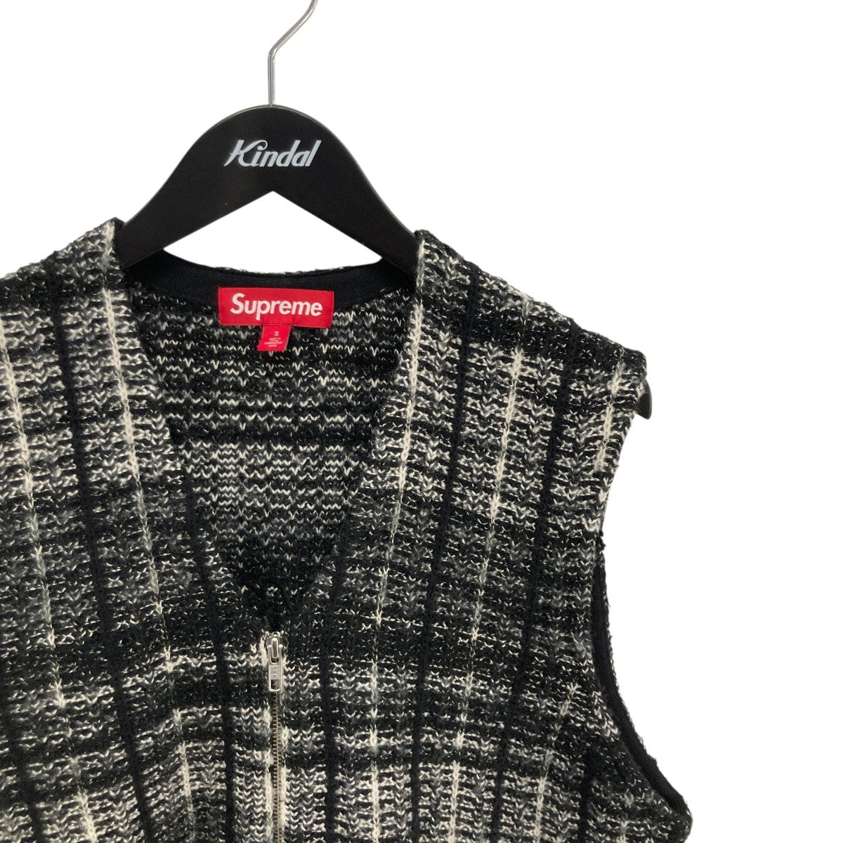 Speckled Zip Up Sweater Vestニットベスト