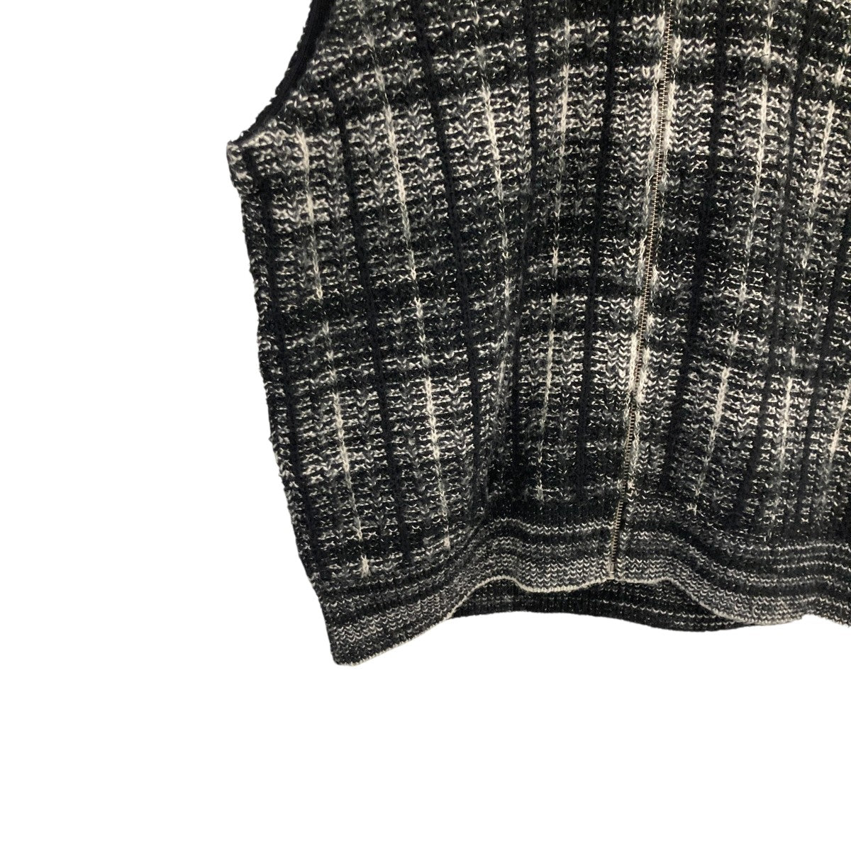Speckled Zip Up Sweater Vestニットベスト