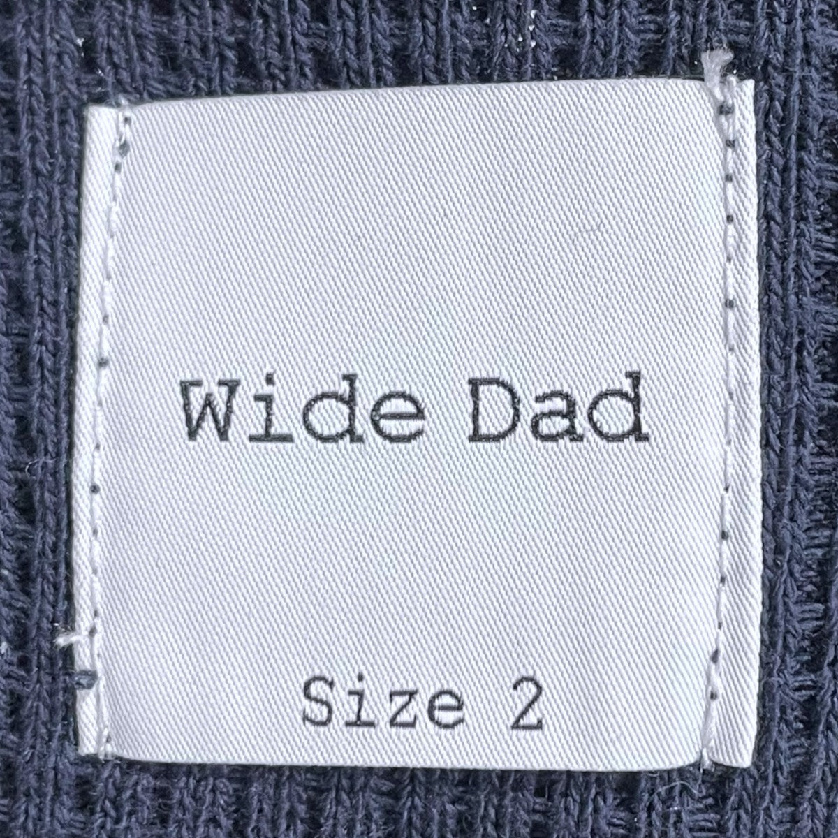 Wide Dad 裾ドローコード ワッフルカットソー YGMDad CREW P／O クループルオーバー YES GOOD MARKET Wide Dad URA7-11K002 古着・中古-7枚目のアイテム画像