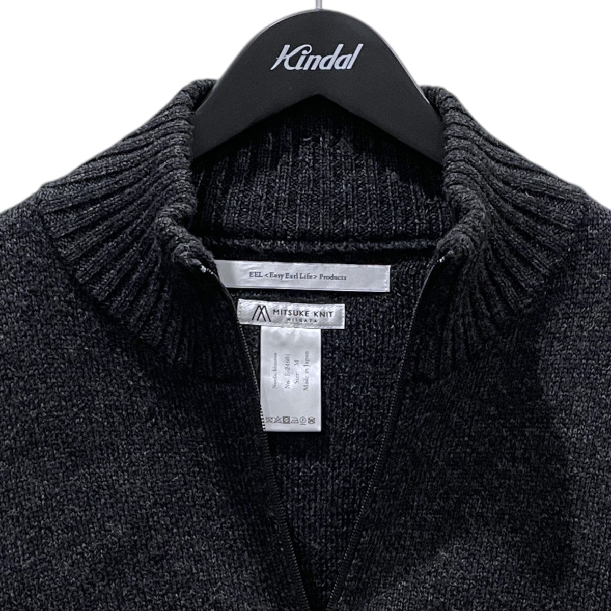 24AW ジップアップニットジャケット NORDIC BLOUSON ノルディックブルゾン MITSUKE KNIT ミツケニット E-24601
