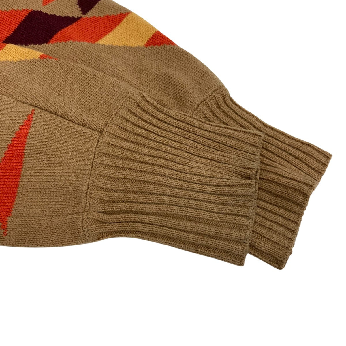 sacai×PENDLETON ニットセーター1904241 1904241 ベージュ×ホワイト