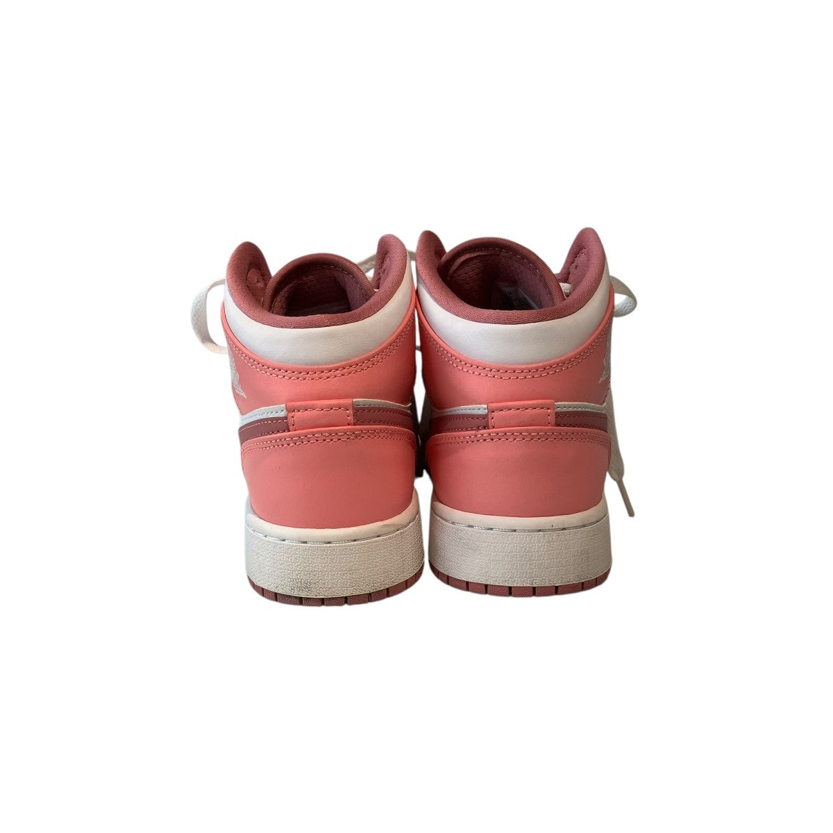 GS Air Jordan 1 Mid Coral Chalk／White／Desert BerryハイカットスニーカーDQ8423-616