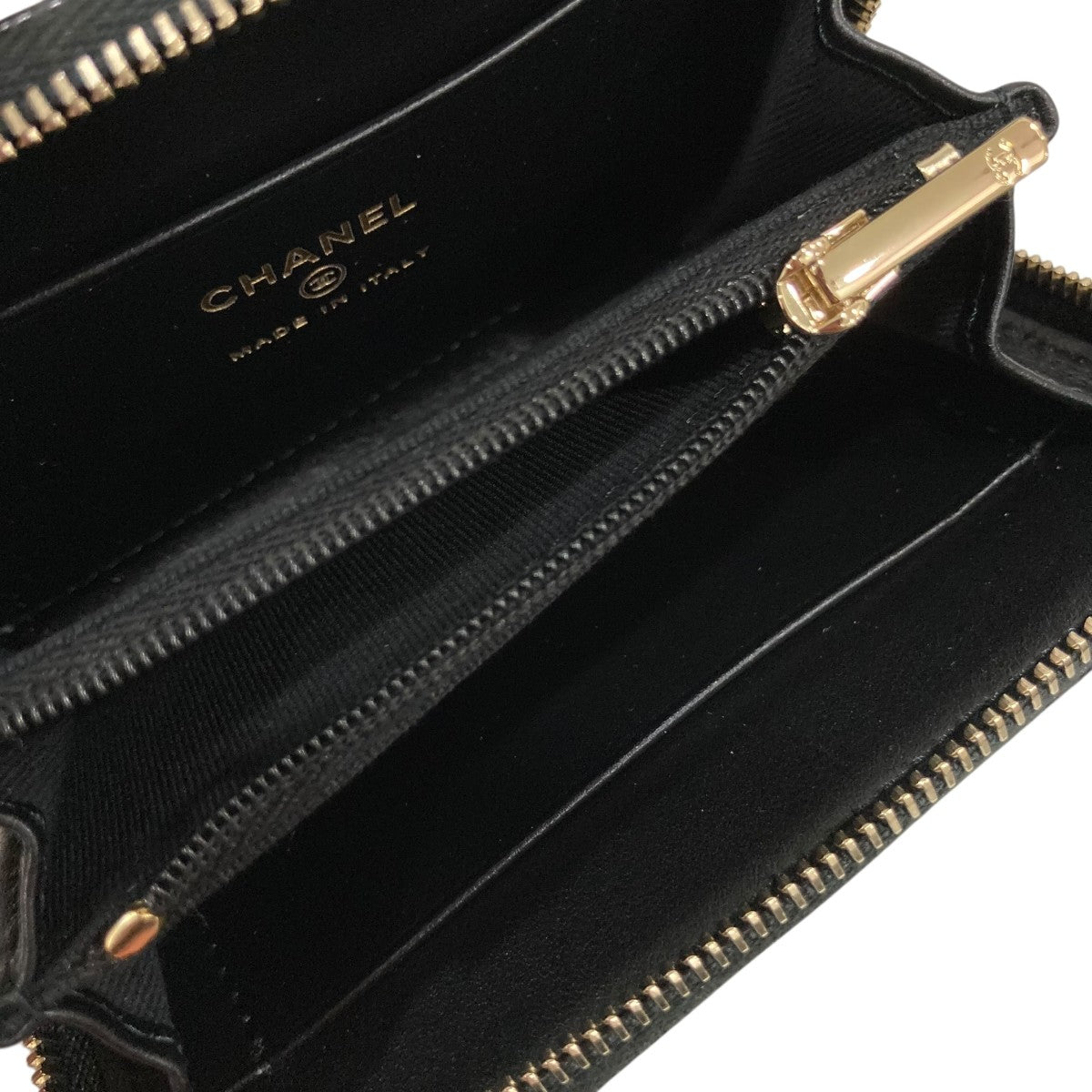 CHANEL ココマーク キャビアスキンコインケース 古着・中古-4枚目のアイテム画像