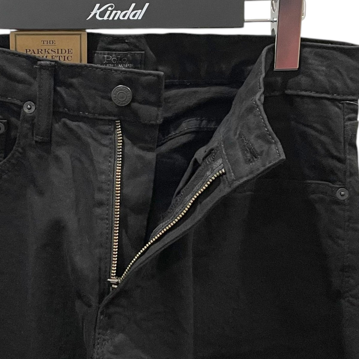 ガーメントダイ ブラックデニムパンツ THE PARKSIDE ATHLETIC TAPER ザ パークサイド アスレチック テーパー  Low Stretch Garment Dyed