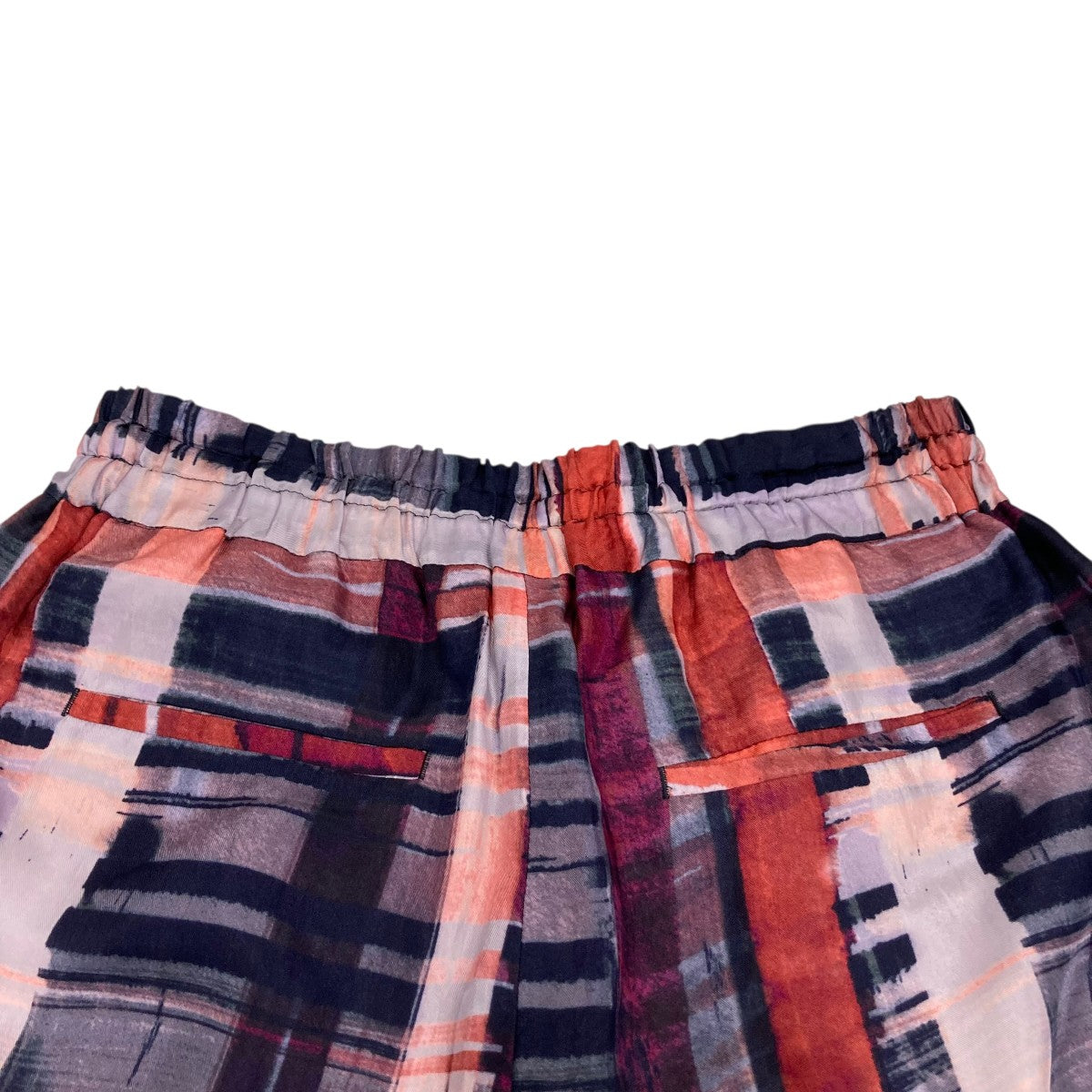 BRUSH PAINTING PLAIDロングパンツ125606112